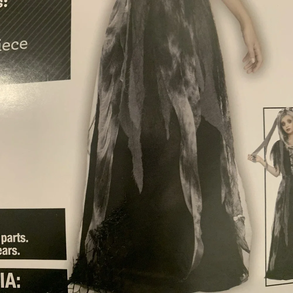 Cemetery Bride Girls Size M7/8 Halloween Costume